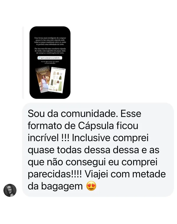Depoimento de aluna